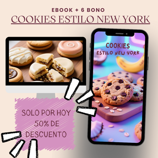 cookies estilo New York, recetas únicas